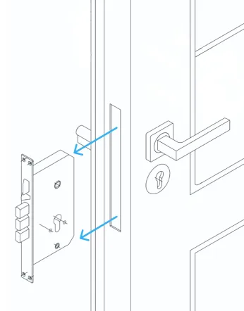 Dismantle the old lock