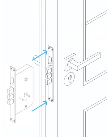 Install the mechanical lock components